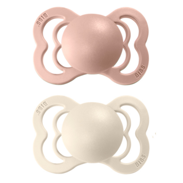 Sucette bibs supreme silicone pack de 2 taille 2 vanille/chêne - BIBS